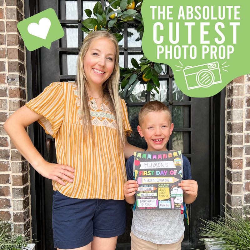 Hadley Designs 10 Colorful First Day of School Signs - First Day of School Board for Kids  Back to School Signs First and Last Day of School Board  First Day of Kindergarten Signs and 1st Day of School Signs - Image 3
